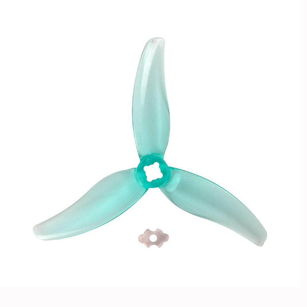 Gemfan Hurricane 3.5" 3630-3 PC Durable Tri-Blade Prop M5 with Adapter for & T-Mount 1.5mm (2CCW+2CW) - Choose Color 2 Gemfan Hurricane 3.5" 3630-3 PC Durable Tri-Blade Prop M5 with Adapter for & T-Mount 1.5mm (2CCW+2CW) - Choose Color - Image 2