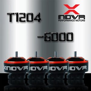 XNova T1204 FPV Racing Series Motor w/ Plug - 6000KV - 4PCS Combo