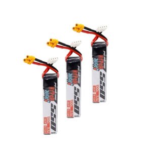 3-Pack wxbmw Hyperjuice 550mAh 11.1V 3S 100C Lipo Battery - XT30
