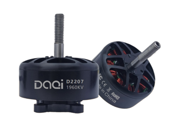D2207 1960KV brushless motor dimensional drawing for FPV drones