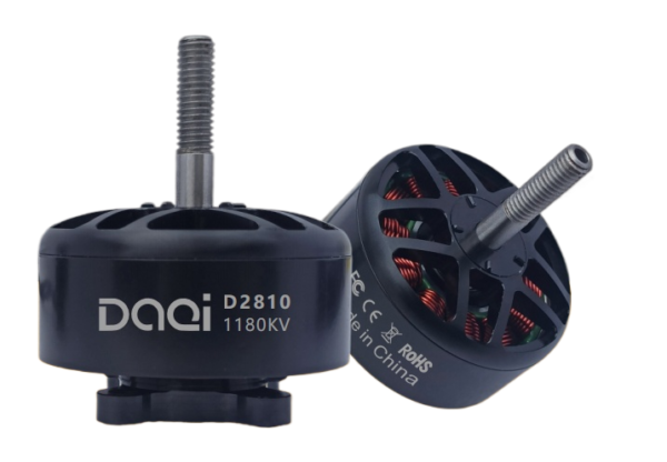 D2810 1180KV brushless motor dimensional drawing for VTOL hybrid drones