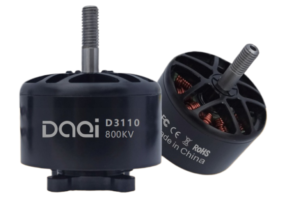 D3110 800KV brushless motor dimensional drawing for heavy-lift VTOL drones