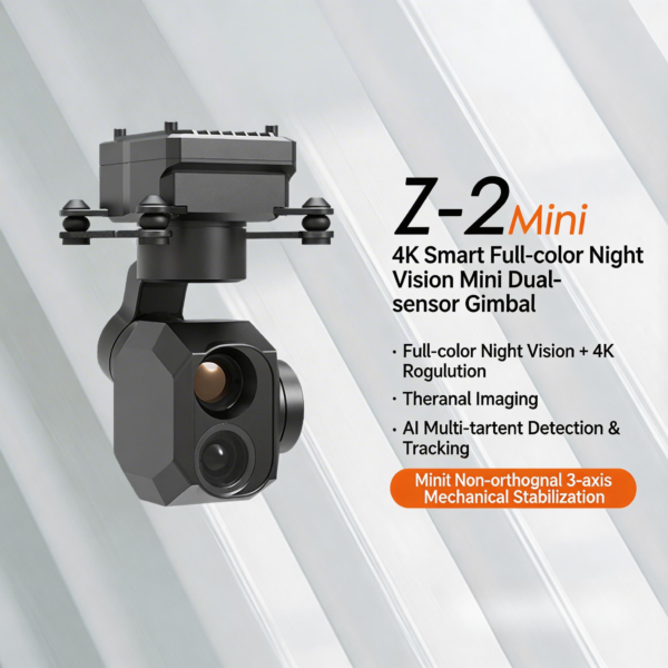 Xianfei Z-2Mini 4K dual-sensor micro gimbal with thermal imaging and full-color night vision for UAVs