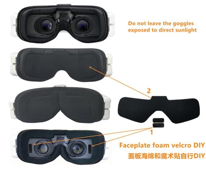 Upgrade Faceplate Foam For Fatshark HDO2 Goggles - Image 2