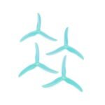 T-Motor T4943 Tri-Blade 5" Prop - 4PCS - Image 2