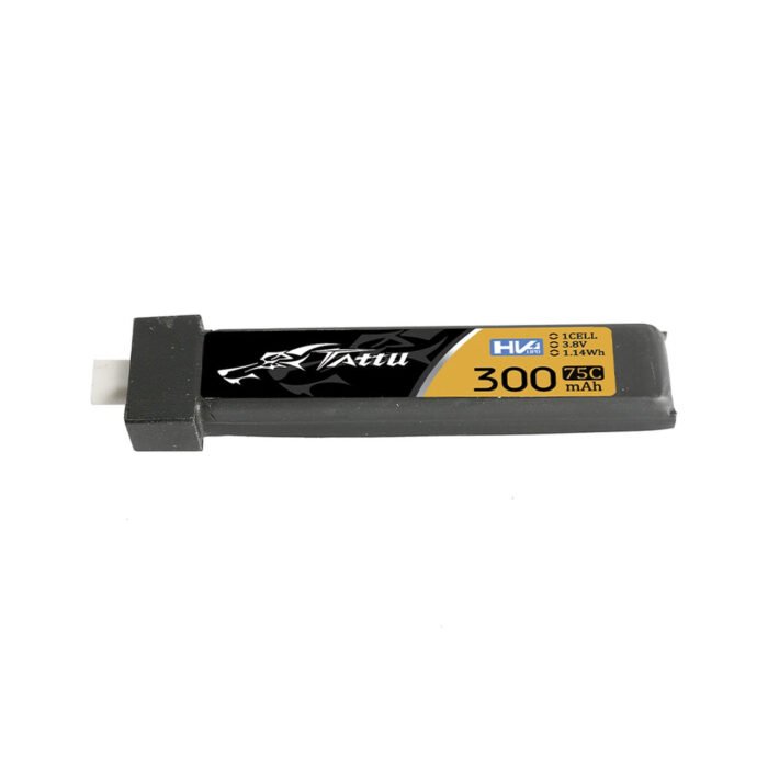 Tattu 300mAh 3.8V HV 75C 1S1P LiPo Battery Pack With BT 2.0 Plug - 5PCS - Image 3