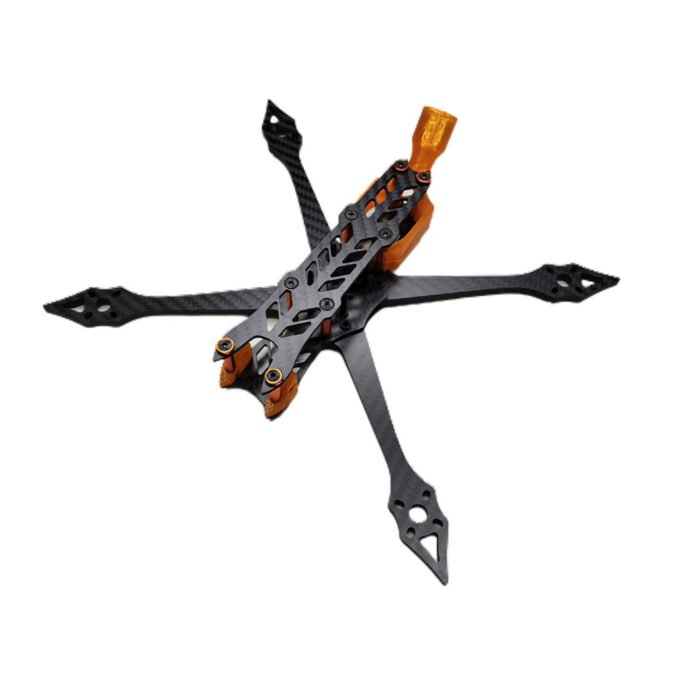 Quadifier Diamondback HD DJI O3 5" Freestyle Frame - Orange Hardware and TPU (REV. 2) - Image 2