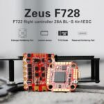 HGLRC Zeus F728 3-6S Stack with F722 Flight Controller & 28A BL_S 4in1 ESC Support I2C function - 20x20mm - Image 2