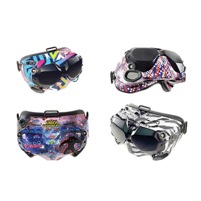 NXGraphics DJI FPV Goggle Wrap - Camo (Black,Grey,White) (Includes Eye Plate Sticker Wrap) - Image 4