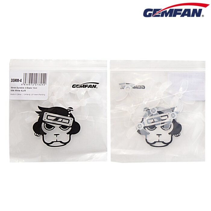 Gemfan 35mm Durable Quad-Blade Propellers 1mm Shaft (4CW+4CCW) - Choose Your Color - Image 12
