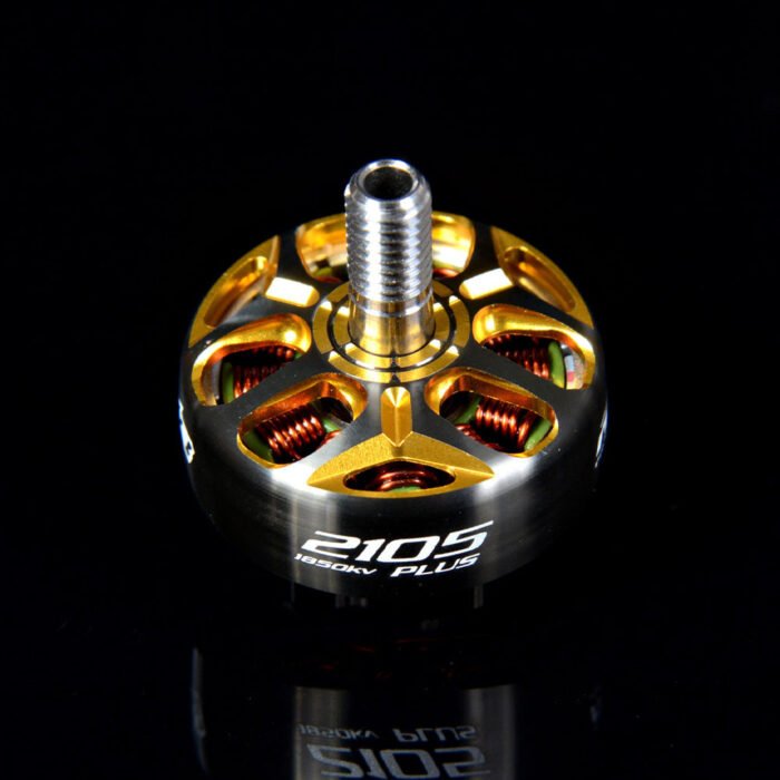 RCINPOWER GTS V3 2105 Plus M5-Mount 3600KV Motor (Gunmetal/Gold) - Image 3