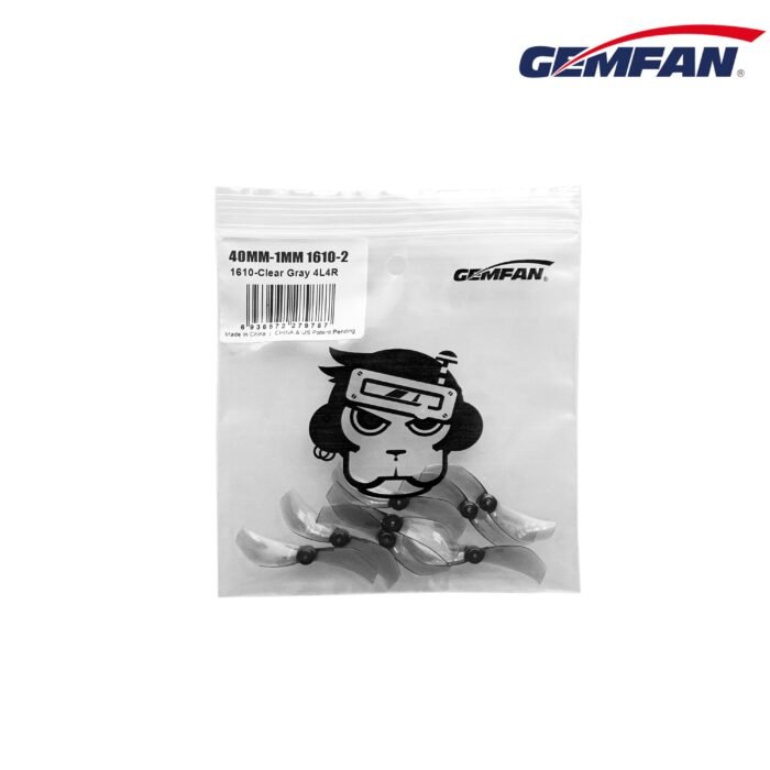 Gemfan 1610-2  40mm Bi-Blade 1.0mm Shaft Nano Propellers - (4CW+4CCW) - Image 3