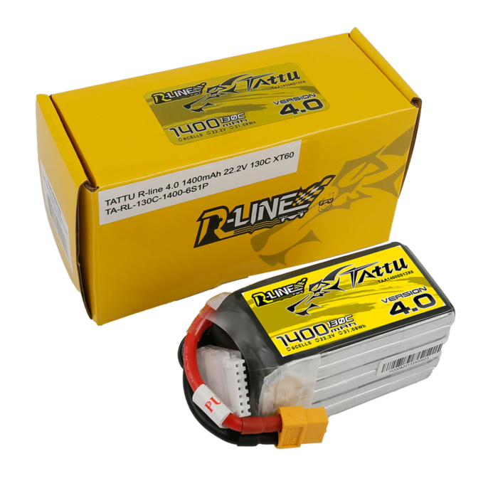 Tattu R-line Version 4.0 1400mah 22.2V 6S1P 130C Lipo Battery - XT60 - Image 4