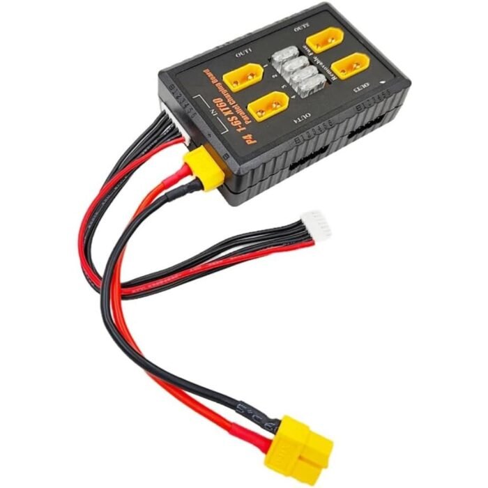 P4 1-6S XT60 Plug Parallel Charging Board Support 20A Input and 4 Output Channels with Fuse Protection - Image 2