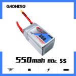 Gaoneng GNB 18.5V 550mAh 80/160C 5S Lipo Battery JST/XT30