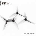 HQ Prop T3.5X2.5X3 Tri-Blade 3.5" 1.5mm T-Mount Prop Grey (2CW+2CCW) - Poly Carbonate - Image 2