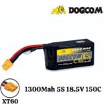 DOGCOM 1300mAh 5S 18.5V 150C LiPo Battery - XT60
