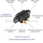 Amass XT60E-M Mountable XT60 Male Plug W/Mounting Screws (10 Pcs.) – Choose Color - Image 4