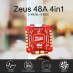 HGLRC Zeus 48A 4in1 ESC 3-6S BL_S with Heat Sink - 30x30mm - Image 7