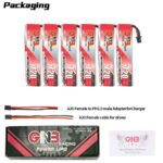 Gaoneng GNB 1S 720MAH 100C 3.8V HV Li-Po Battery - A30 6Pcs.