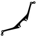 Catalyst Machineworks Spare Front Arm Brace for Massive Droner 2.5" Frame