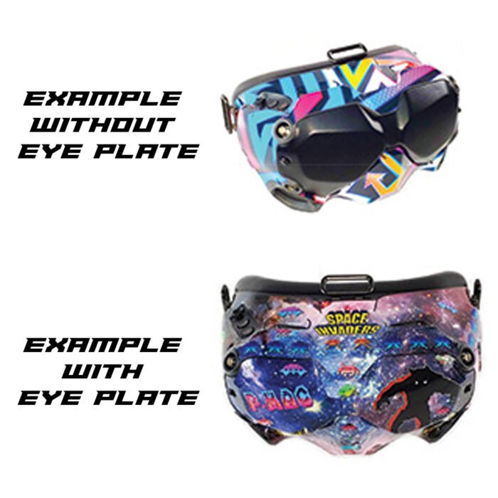 NXGraphics DJI FPV Goggle Wrap - Camo (Black,Grey,White) (Includes Eye Plate Sticker Wrap) - Image 3