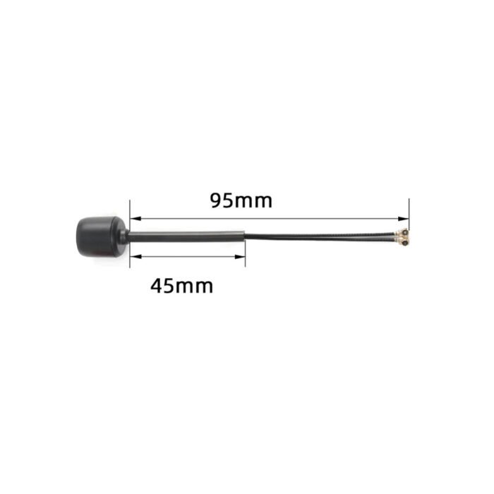 FlyFishRC Dual Band 5.8Ghz/2.4GHz U.FL Antenna For DJI O3 (Black) - Choose Length - Image 6