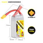 Gaoneng GNB 1350mAh 14.8v 4S 100C Lipo Battery - XT60
