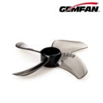 Gemfan 1209-4 31MM Quad blade 1.5mm Shaft (4CW+4CCW) Poly Carbonate - Clear Black - Image 2