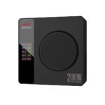 ISDT Power 200H USB C Charger,100W MAX Output Phone Charger with 4 USB+1 Wireless Charger Ports,LCD Display Multifunction Desktop Charger