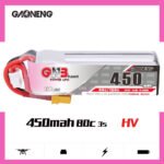 Gaoneng GNB 3S 11.4V HV 450mah LiPo Battery 80C XT30 LiHV - Image 2