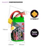 Gaoneng GNB 1400mAh 14.8V 4S 120C Lipo Battery - XT60