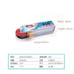 Gaoneng GNB 3S 11.1V 450mah LiPo Battery 80C XT30 - Image 3