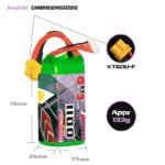 Gaoneng GNB 1100mAh 14.8V 4S 120C Lipo Battery - XT60