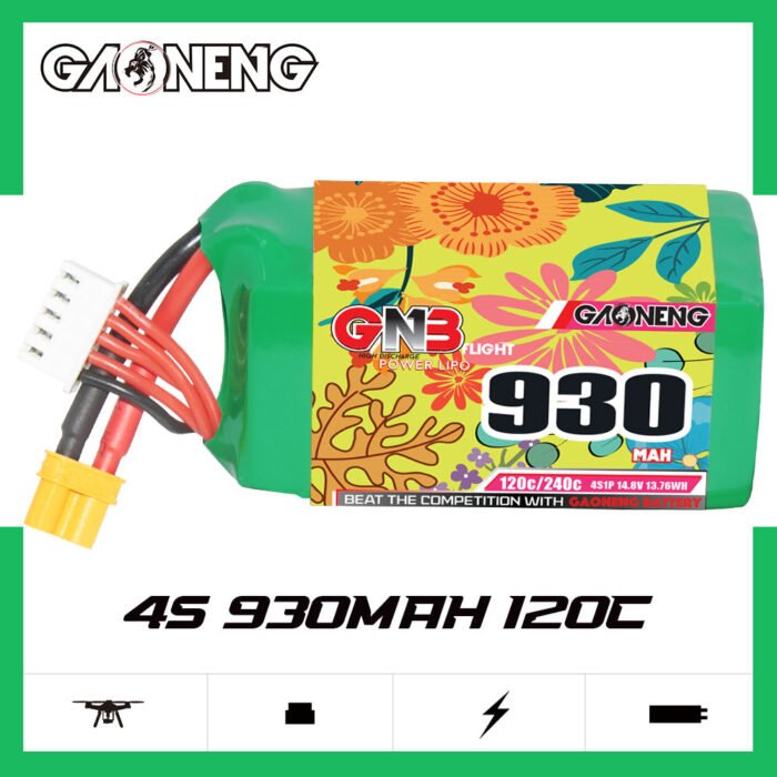 Gaoneng GNB 930mAh 14.8V 4S 120C Lipo Battery - XT30 - Image 3