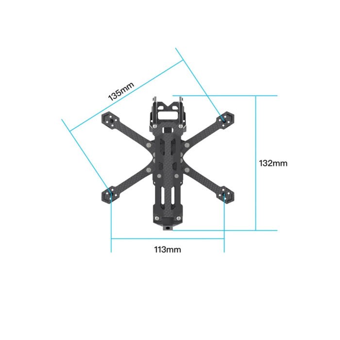 Sub250 Oasisfly25 2.5 Inches HD Freestyle Quadcopter Frame Kit - Image 8