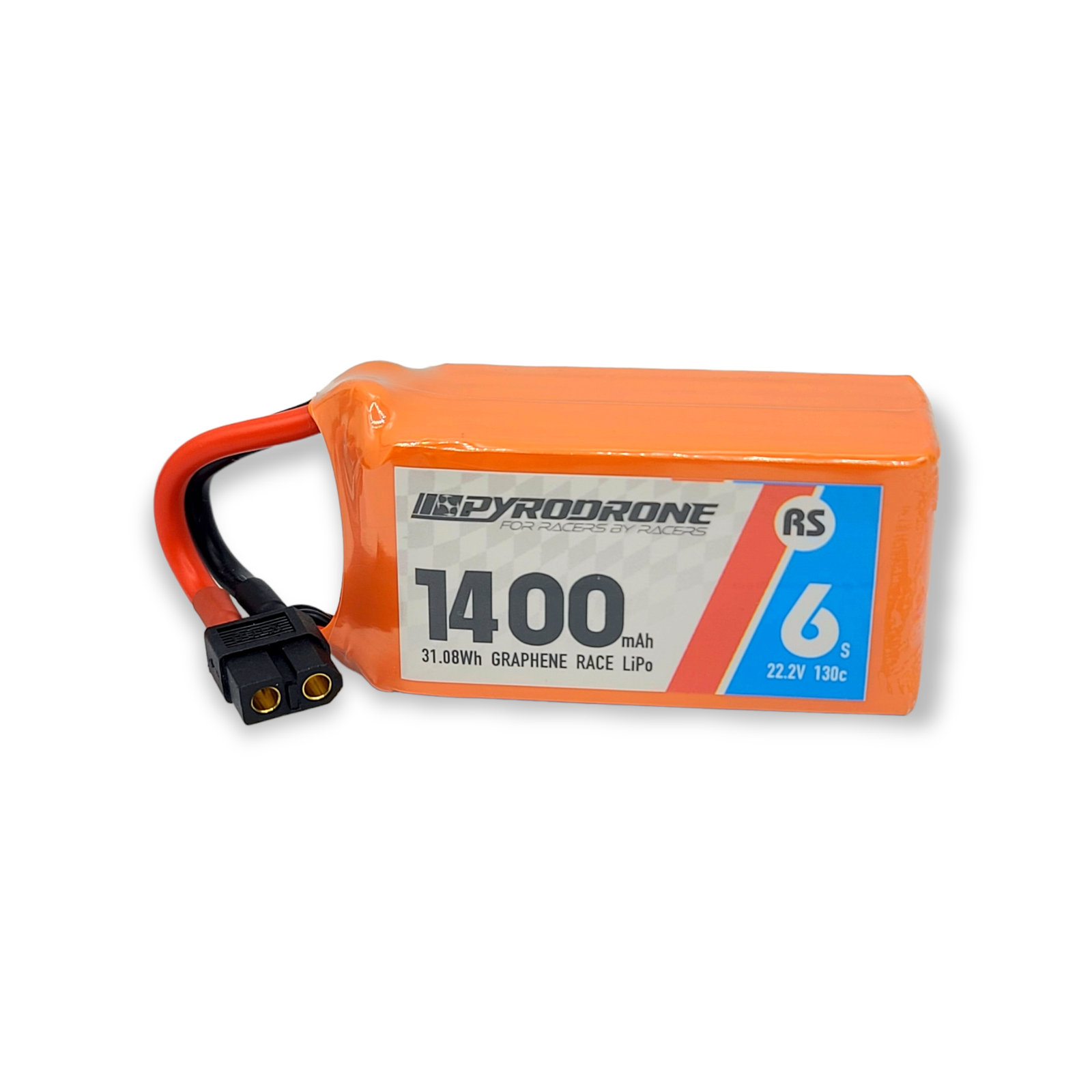PhotoRoom-20221213_112020.png Pyrodrone Graphene 1400mAh 6S 22.2V 130C Race Series - XT60 - Image 1