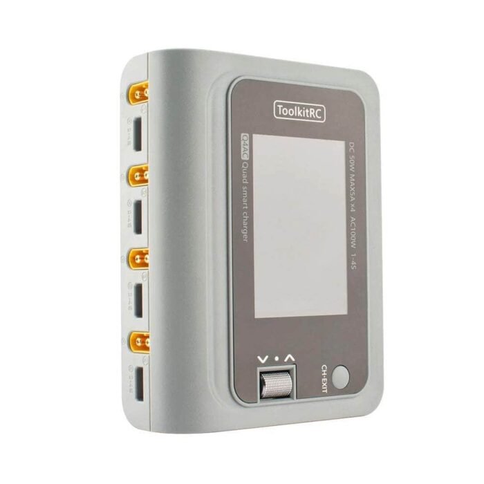 ToolkitRC Q4AC 100W 5A Quad Channel 2-4S Smart Charger - XT60 - Image 3