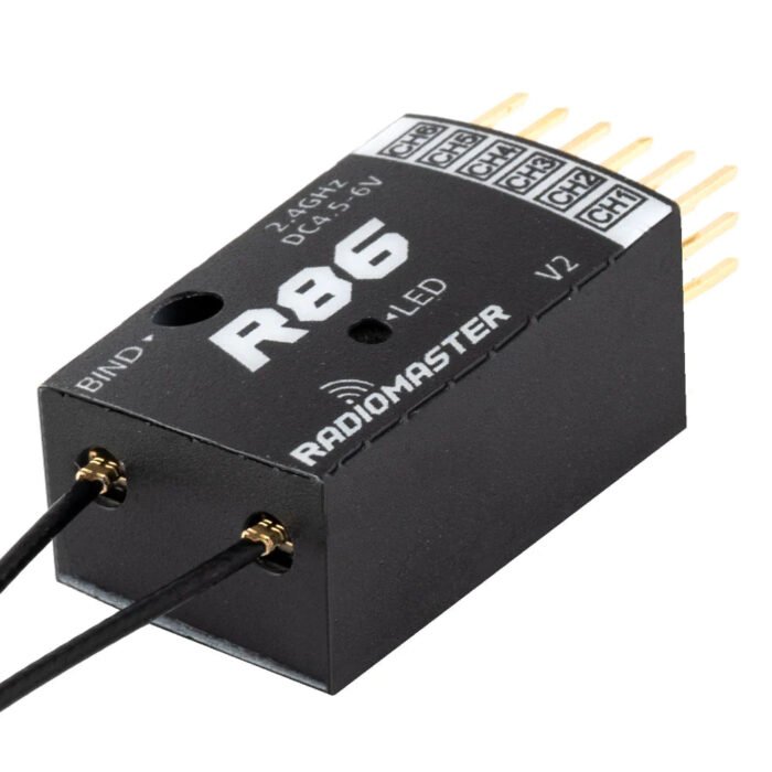 Radiomaster R86 V2 6CH Frsky D8/D16 and Futaba SFHSS Compatible PWM Receiver - Image 2