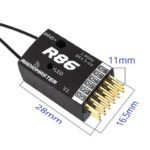 Radiomaster R86 V2 6CH Frsky D8/D16 and Futaba SFHSS Compatible PWM Receiver - Image 6