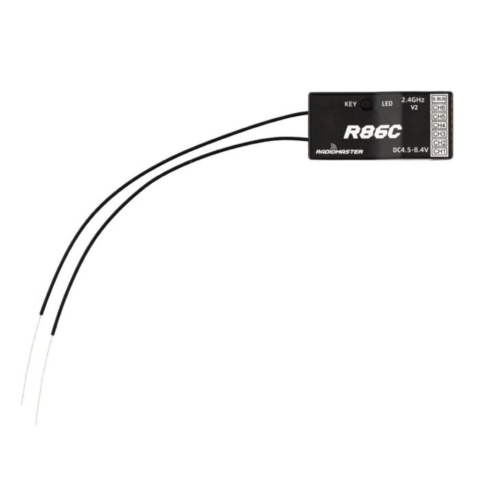 Radiomaster R86C V2 6CH Frsky D8/D16 and Futaba SFHSS Compatible PWM Receiver w/Sbus - Image 4