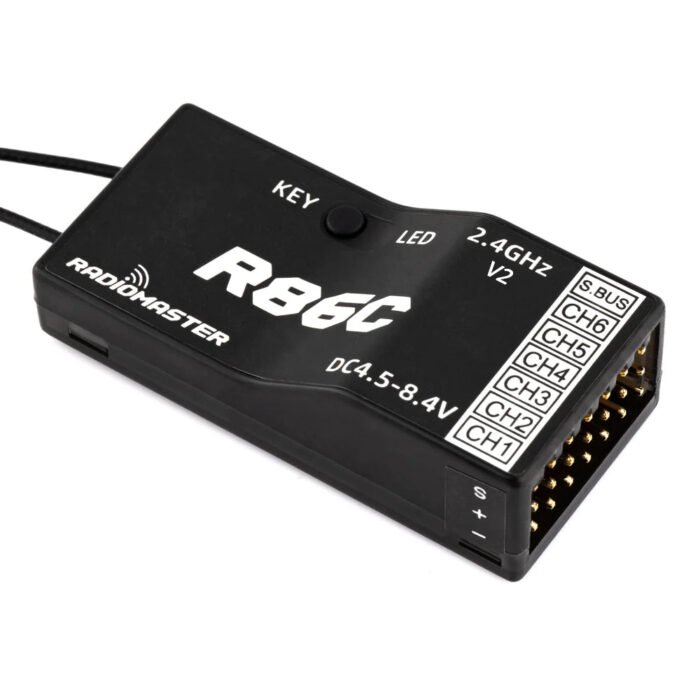 Radiomaster R86C V2 6CH Frsky D8/D16 and Futaba SFHSS Compatible PWM Receiver w/Sbus - Image 2
