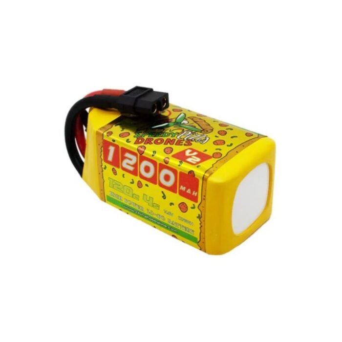 CNHL 1200mAh 14.8V 4S 120C Speedy Pizza V2.0 Lipo Battery - XT60 - Image 2
