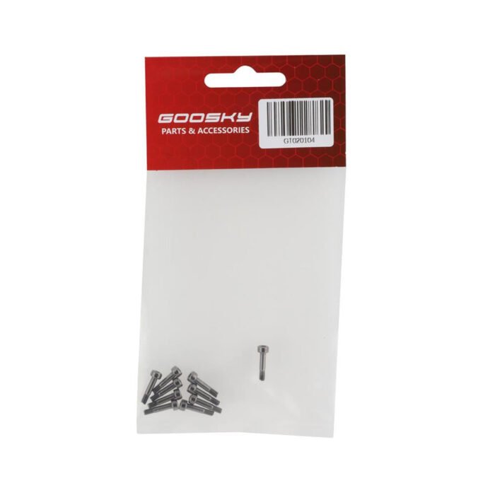 Goosky RS4 Helicopter 2.5x12mm Cap Head Screws Set (5 Screws) - Image 2