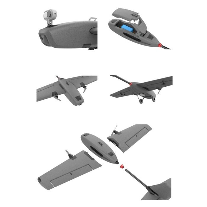 Hee Wing T-1 Ranger Twin Motor 730MM Fixed Wing Plane Kit - PNP White - Image 4