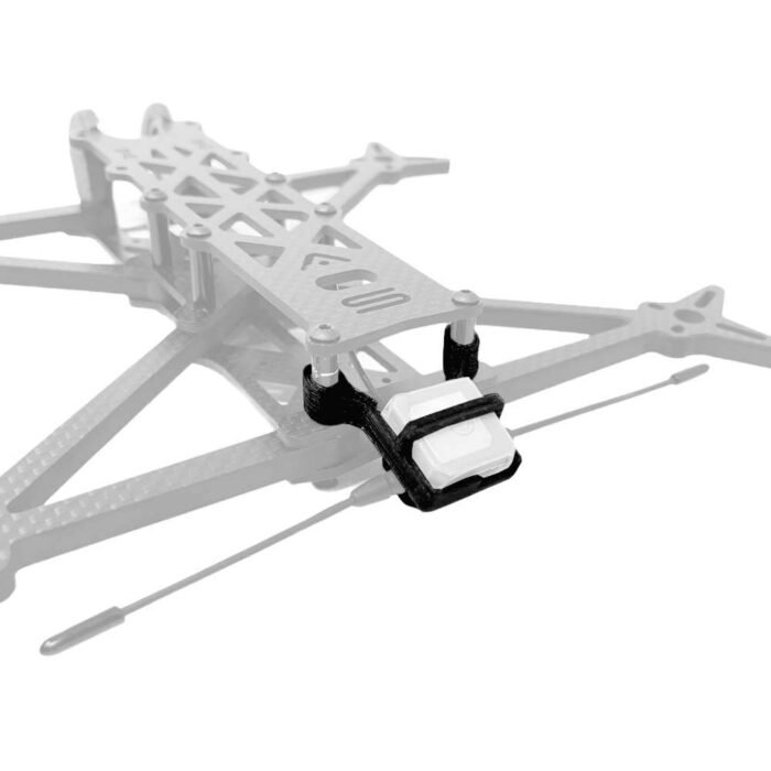 Brain3D HGLRC M80 Pro GPS Module And Immortal-T Standoff Mount (Black TPU, GPS not included) - Choose Size - Image 2